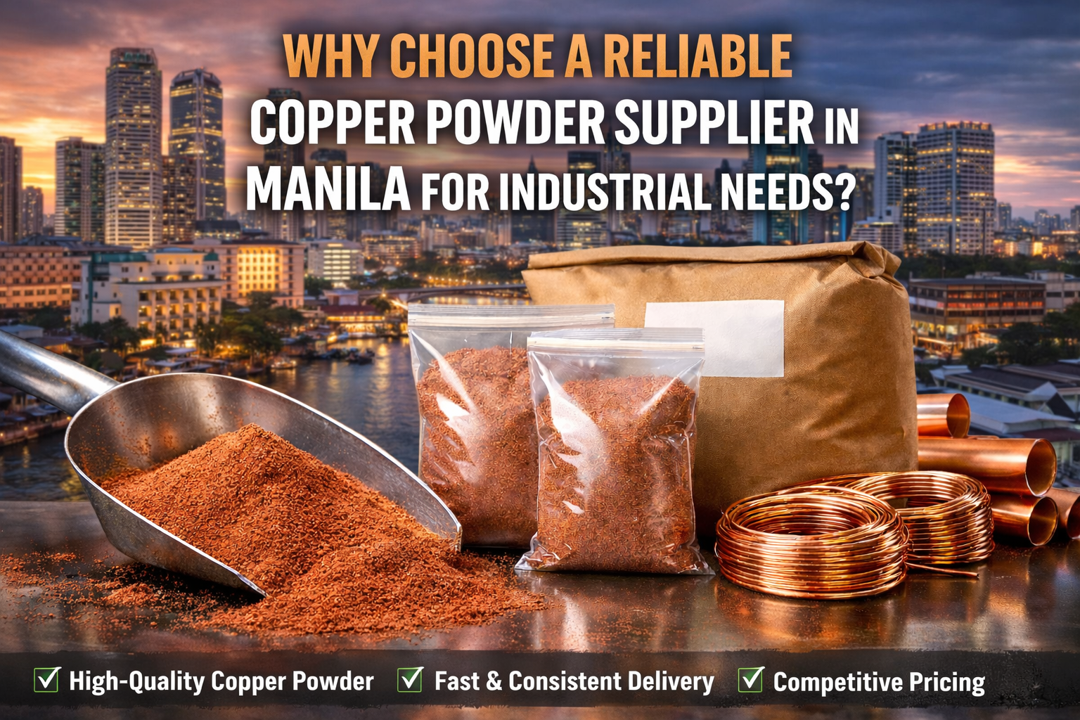 Why Choose a Reliable Copper Powder Supplier in Manila for Industrial Needs?